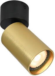 Reflektor sufitowy metalowy czarno-złoty 1-punktowy SPL-23436-1R-BK-BRSS z serii