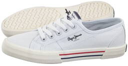 Tenisówki Pepe Jeans Brady Basic W White PLS31287