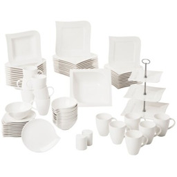 AMBITION Serwis obiadowy porcelanowy Fala 12 osób (77