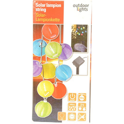 Lampy zewnętrzne 240 cm, 10 LED lampion solarny
