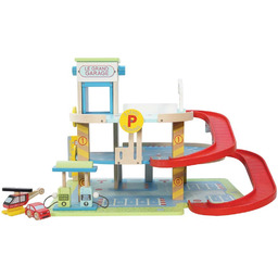 Garaż zabawka wielopoziomowy drewniany Le Grand Le Toy