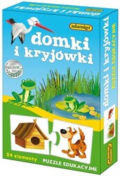 Adamigo PUZZLE EDUKACYJNE - DOMKI I KRYJóWKI