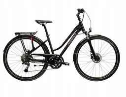 Rower 28 Kross Trans 7.0 D M czarno-różowy