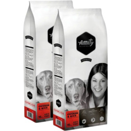 Amity Premium Dog Chicken/Rice - 2 x 15kg