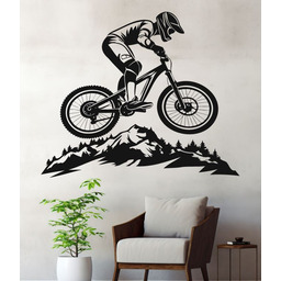 Naklejka Pojazdy: Rower Downhill