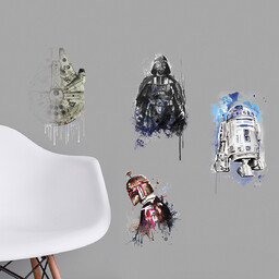 Naklejka Dekoracyjna Gwiezdne Wojny Star Wars Rmk3590Scs