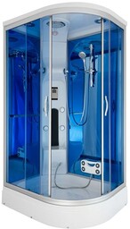 Kabina prysznicowa z hydromasażem zabudowana 120x85 MO-02188WP prawa
