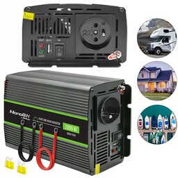 Przetwornica samochodowa 24V 230V 4000W Sinus