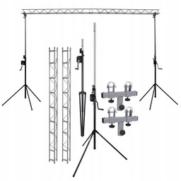 RAMPA OŚWIETLENIOWA KRATOWNICA 2x STATYW Z WINDĄ 2x