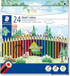 Staedtler Noris 185 C24 ST Kredki Ołówkowe, Wielokolorowy,