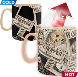 Kubek One PIece - Chopper Wanted (zmieniający kolor)