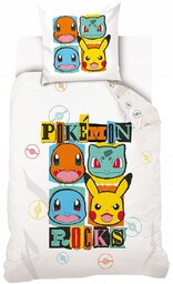 Pościel Pokemon 140x200 Pikachu Gra Anima Pokemony
