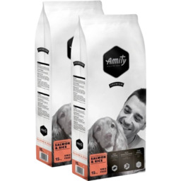 Amity Premium Dog Salmon/Rice - 2 x 15kg