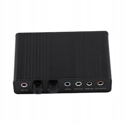 Karta Muzyczna Dźwiękowa Zewnętrzna Usb Jack Adapter 6-KANAŁOWA