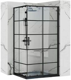 Rea Kabina prysznicowa Rea Concept Black 80x100