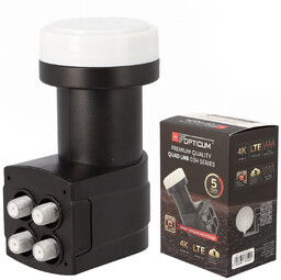 Konwerter LNB QUAD OPTICUM RED 03H SATELITARNY PREMIUM
