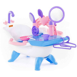 Duża Wanienka Dla Lalek Opiekunka Akcesoria Zestaw