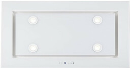 TOFLESZ Okap sufitowy 96cm LUXOR GLASS biały mat,