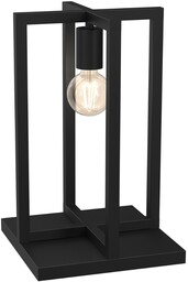 Lumes Loftowa czarna lampa stołowa - K383-Agoni