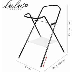 Składany stojak pod wanienkę 100cm (czarny)