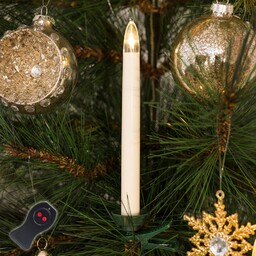 Konstsmide Christmas Świeczki choinkowe LED bezprzew. 16cm białe