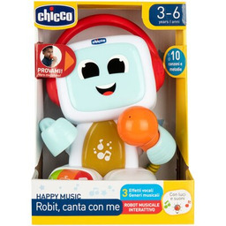 CHICCO Zabawka edukacyjna Happy Music Śpiewający robot Robit