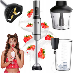 Blender Ręczny Wielofunkcyjny Mikser Kuchenny Rozdrabniacz 1500W Łucznik