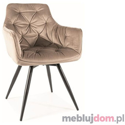 Krzesło półobrotowe MANGO VELVET Signal Beżowy