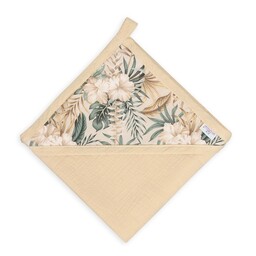 Babymatex Okrycie kąpielowe 85x85 Muslin beżowe 4 ręcznik