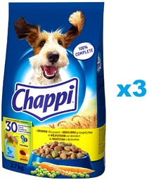 CHAPPI Drób i warzywa 3x2,7 kg sucha karma