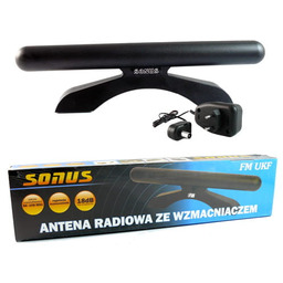 Antena FM/UKF pokojowa ze wzmacniaczem