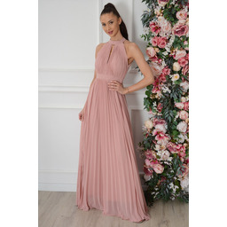 Sukienka maxi plisowana brudny róż Atlanta