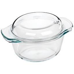 Elsass Naczynie żaroodporne ze szkła borokrzemowego z pokrywką