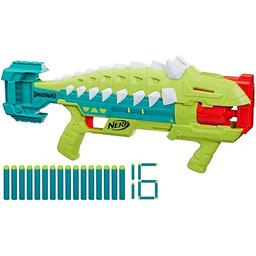 NERF Dino Squad Armorstrike Blaster z rzutkami, obrotowa