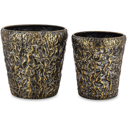 Donica osłonka doniczka doniczki metalowe Kpl. 2 szt