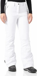 CMP - Damskie spodnie narciarskie z Twill, białe,
