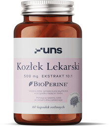 UNS Kozłek Lekarski 500mg Ekstrakt 10:1 60vegcaps