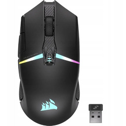 Mysz do gier CORSAIR NIGHTSABRE RGB, bezprzewodowa, czarna