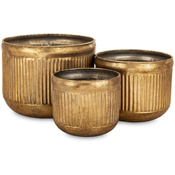 Donica osłonka doniczka doniczki metalowe Kpl. 3 szt
