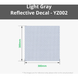 Bambu Lab Light Gray Reflective Decal Sheet