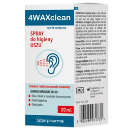 STARPHARMA Spray do higieny uszu 4WAX Clean (20