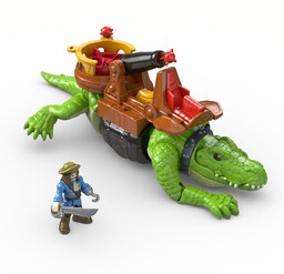 Imaginext, figurki Kroczący krokodyl i pirat Hak, DHH63