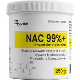 Proton Labs NAC 99% (n-acetylo-l-cysteina), 250 g