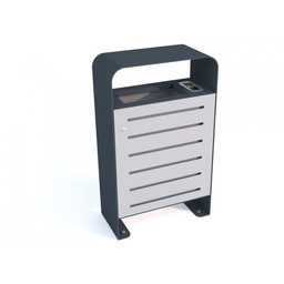 Krosstech Kosz uliczny TYTAN III z popielnicą 75L