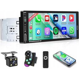 Radio Samochodowe 1-DIN Android 6,9" Ekran Dotykowy Kamera