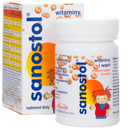 Sanostol 60 Tabletek Musujących Do Ssania Witaminy