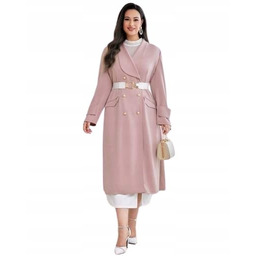 SHEIN PLUS SIZE PŁASZCZ DAMSKI RÓŻOWY 46 1ŁRF