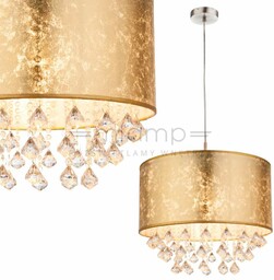 LAMPA wisząca AMY 15187H3 Globo okrągła OPRAWA abażurowa