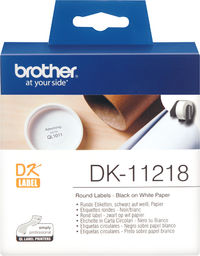 Brother DK-11218 białe etykiety papierowe okrągłe 24 mm