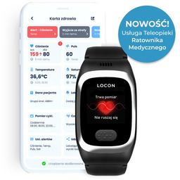 Opaska dla seniora z wyświetlaczem Locon Life Premium